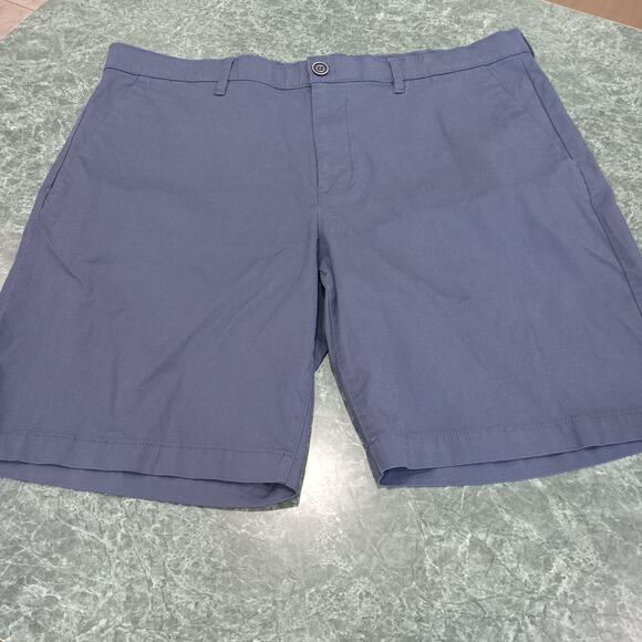 English Laundry Mens Size 38 Blue CEO Midway Bermuda Shorts 9 Inch Inseam Flaw - Picture 1 of 14